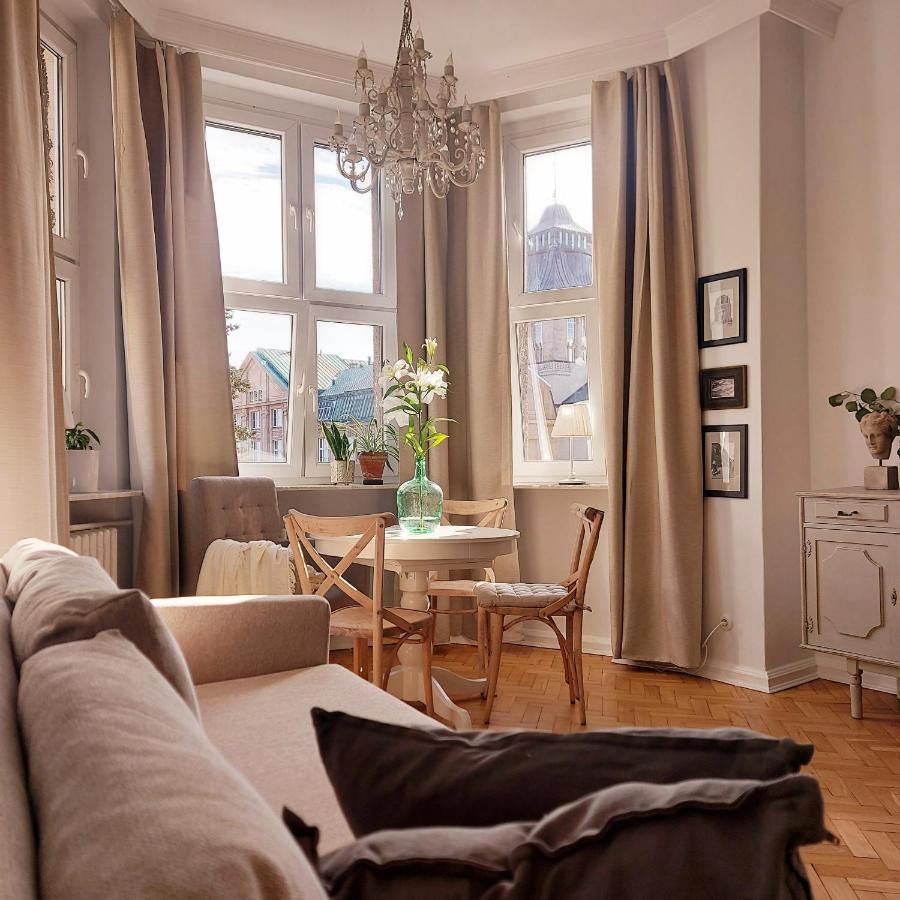 Apartament W Kamienicy W Sercu Miasta Szczecin Waly Chrobrego Dış mekan fotoğraf